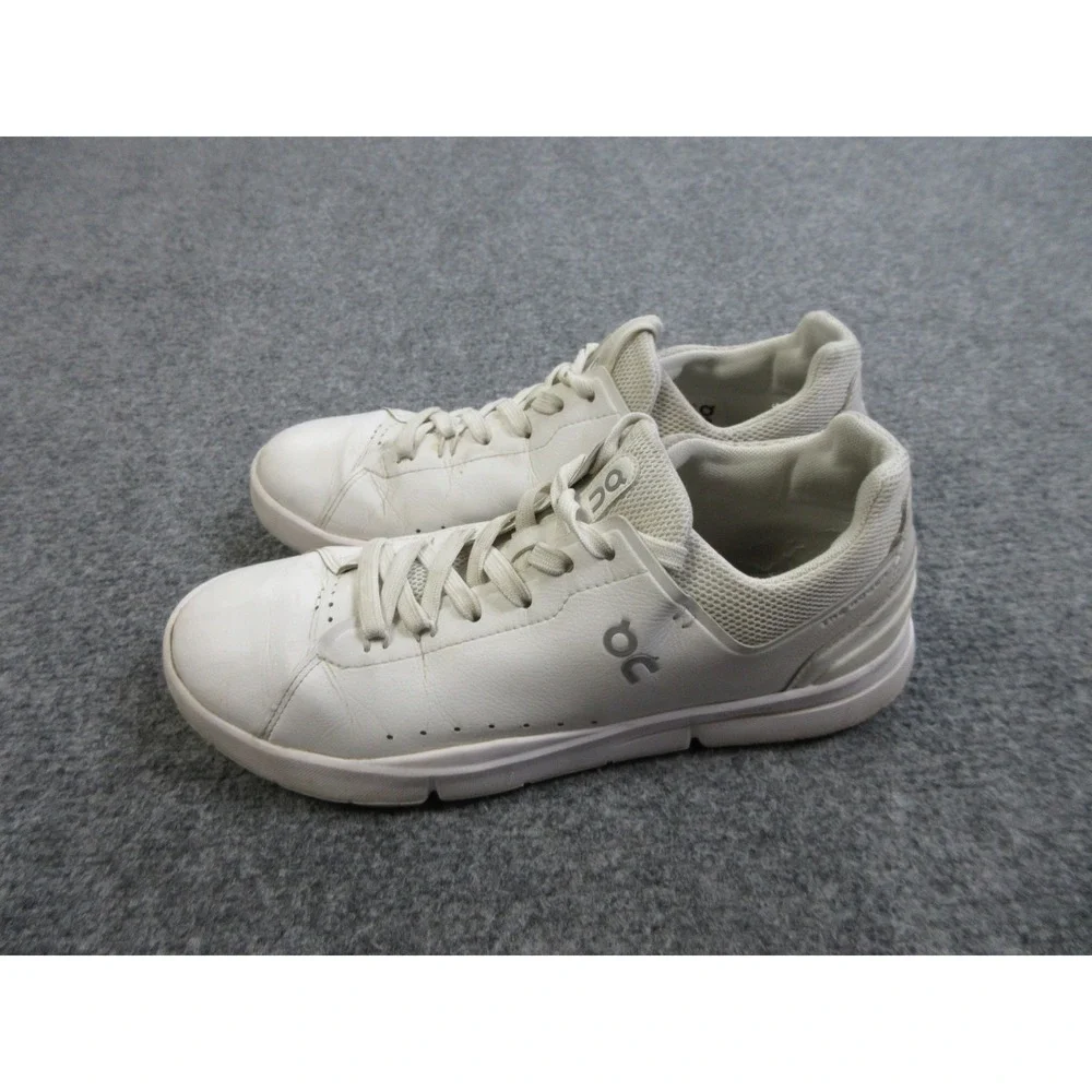 On Running The Roger Shoes Mens Size 8 CloudTec Swiss Tennis Leather Sneakers